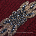 Frauen strickte Rhinestone-Blumen-Hut-Kreuz-Häkelarbeit-Turban-Mütze Winter-Indien-Kappen-warmer Hut (HW128)